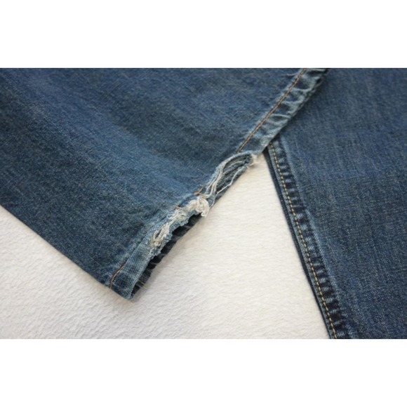 Nautica Straight Relaxed Rugged Denim Dark Blue Jeans Mens Size 50 x 30 - Picture 5 of 9